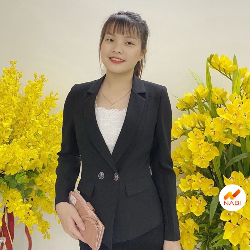 Vest Nữ Dài Tay🌹FREESHIP🌹Áo Vest Dài Tay Sang Trọng Kiểu Dáng Công Sở Trơn Đơn Giản AN57 | BigBuy360 - bigbuy360.vn