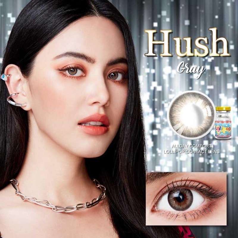 Lens xám Hush giãn nhẹ 0 độ và có độ