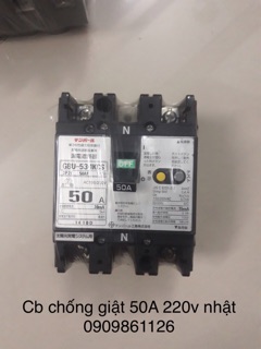 Cb chống giật 50A 2pha nhật
