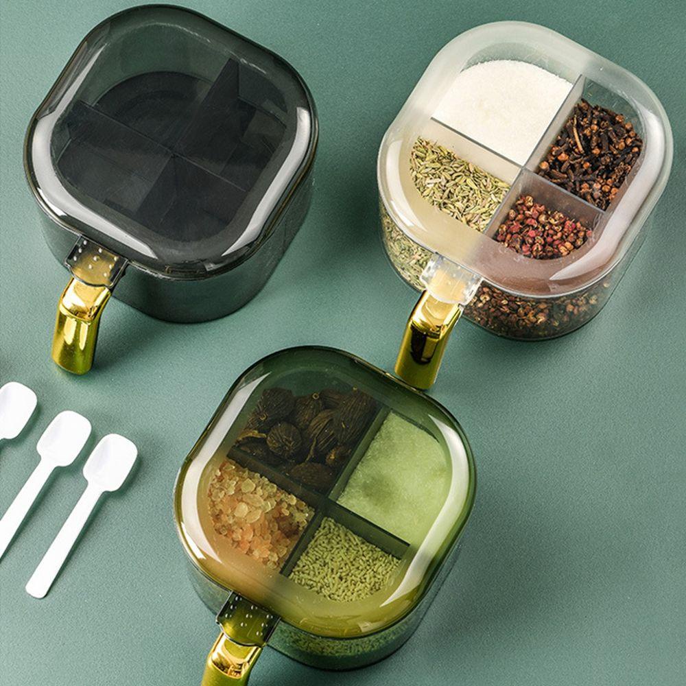 Hộp Đựng Gia Vị Kèm Muỗng Tiện Dụng Cho Tiệc BBQ