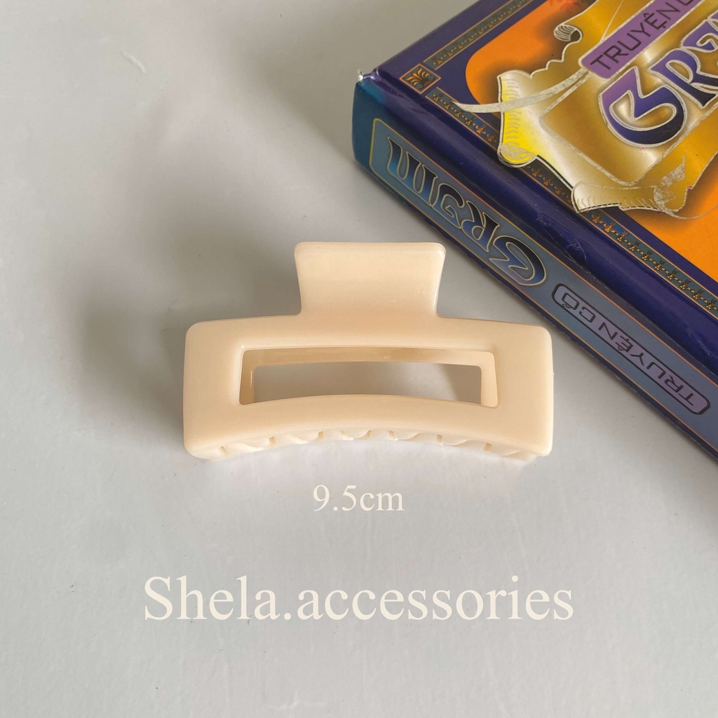 Kẹp tóc càng cua nhựa nhiều màu KT1 phong cách hàn quốc dành cho nữ Shela.accessories