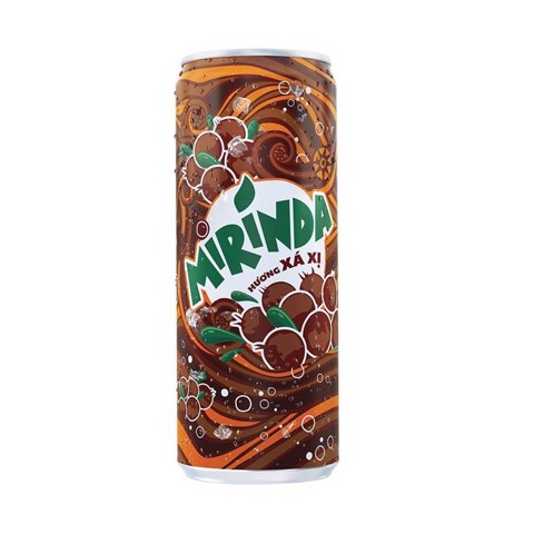 Nước ngọt mirinda Cam, Xá xị, Soda kem lon 390ml