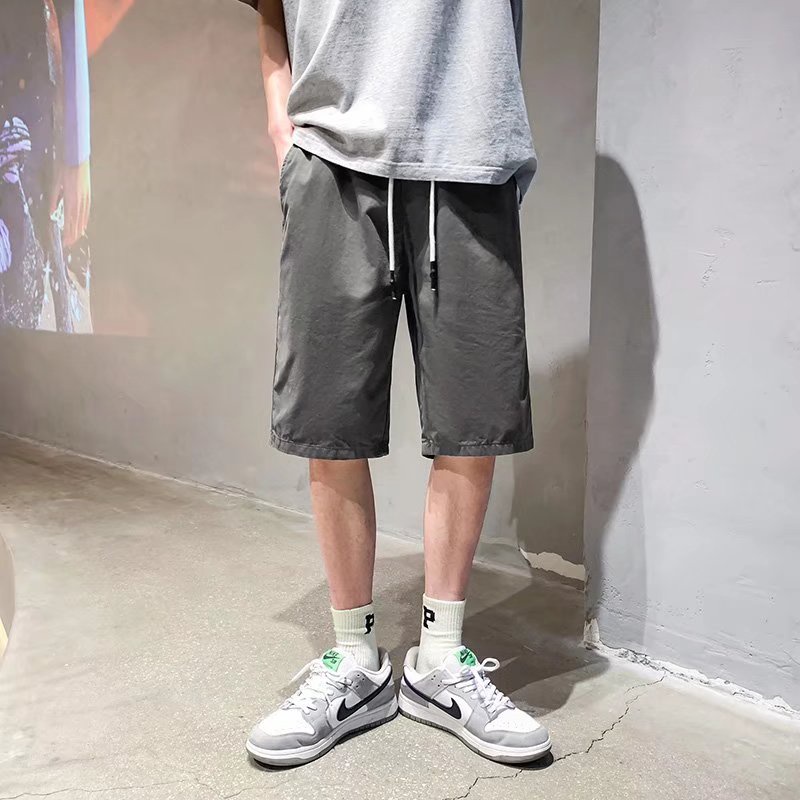 Quần Short Kaki Ống Rộng Lưng Thun Thoải Mái Thời Trang Hàn Quốc Cho Nam