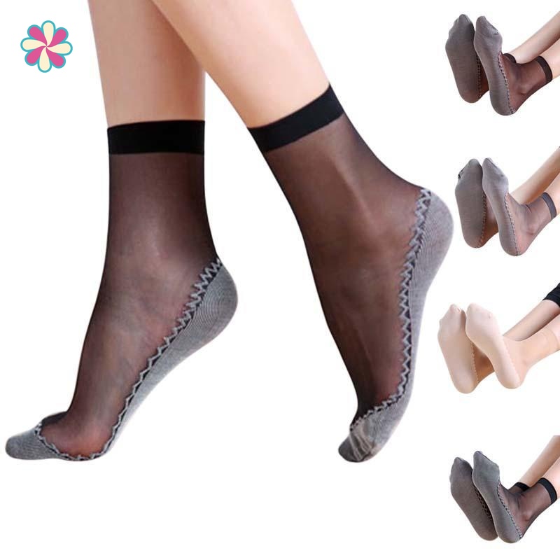 Vớ Trong Suốt Chống Trượt Thời Trang Xuân Hè Cho Nữ