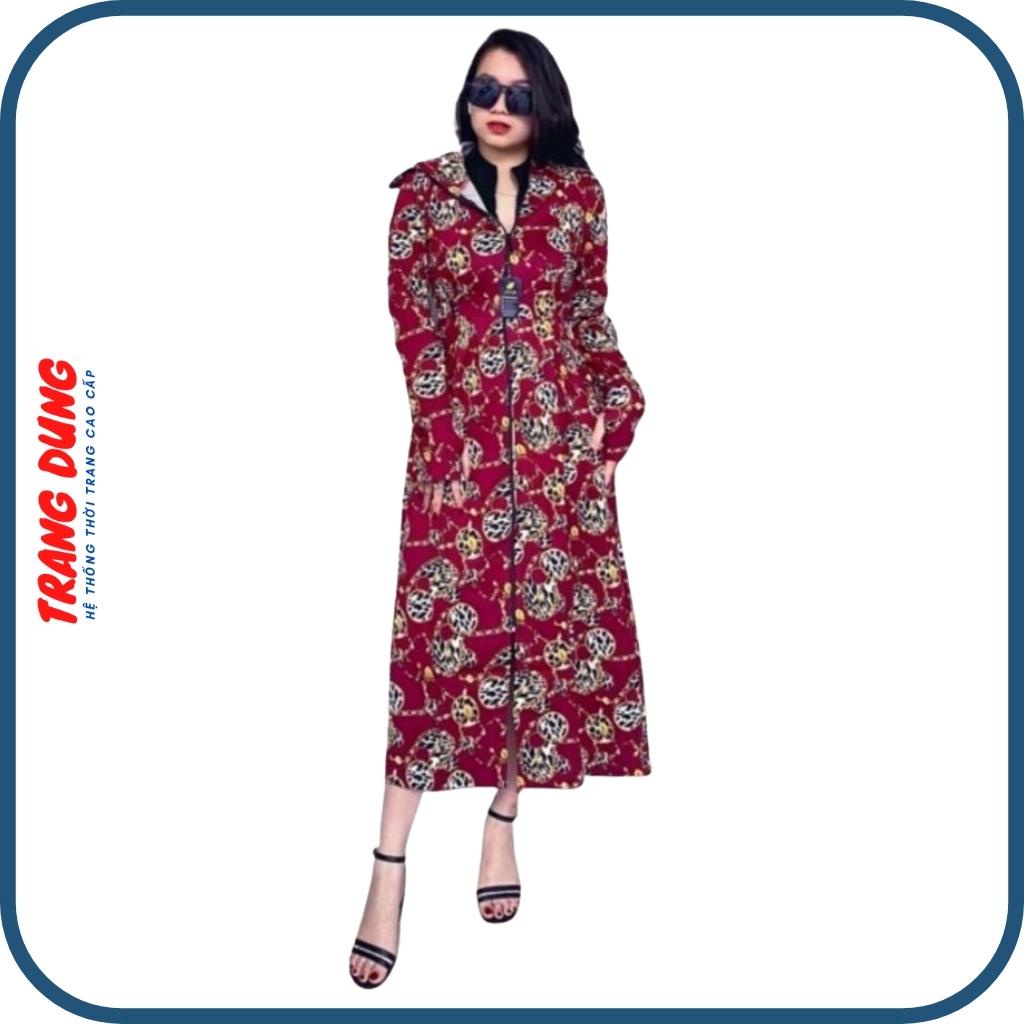Váy chống nắng nữ toàn thân Trang Dung vải Umi D 2 lớp cao cấp thiết kế xẻ sau thời trang, dáng dài kín chân thoáng mát.