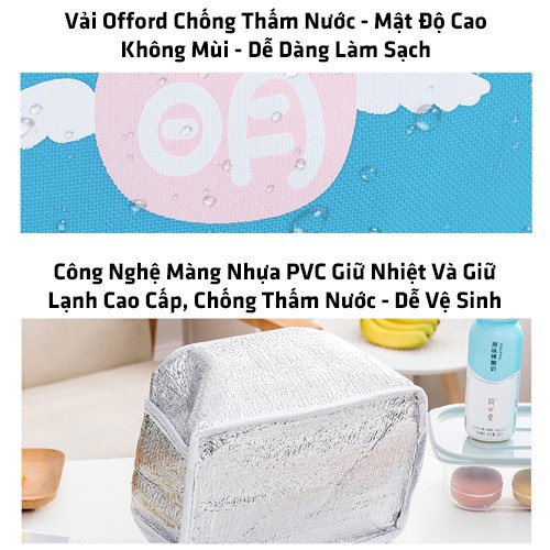 Túi Giữ Nhiệt Nóng Lạnh Đựng Hộp Cơm, Thức Ăn, Bình Nước Cho Dân Văn Phòng Đi Làm