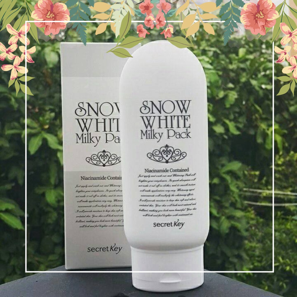 Kem Tắm Trắng Secret Key Snow White Milky Pack