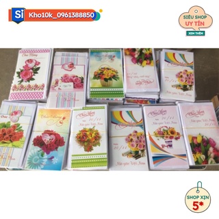 Sỉ 10 Thiệp chúc mừng in chữ 20/11