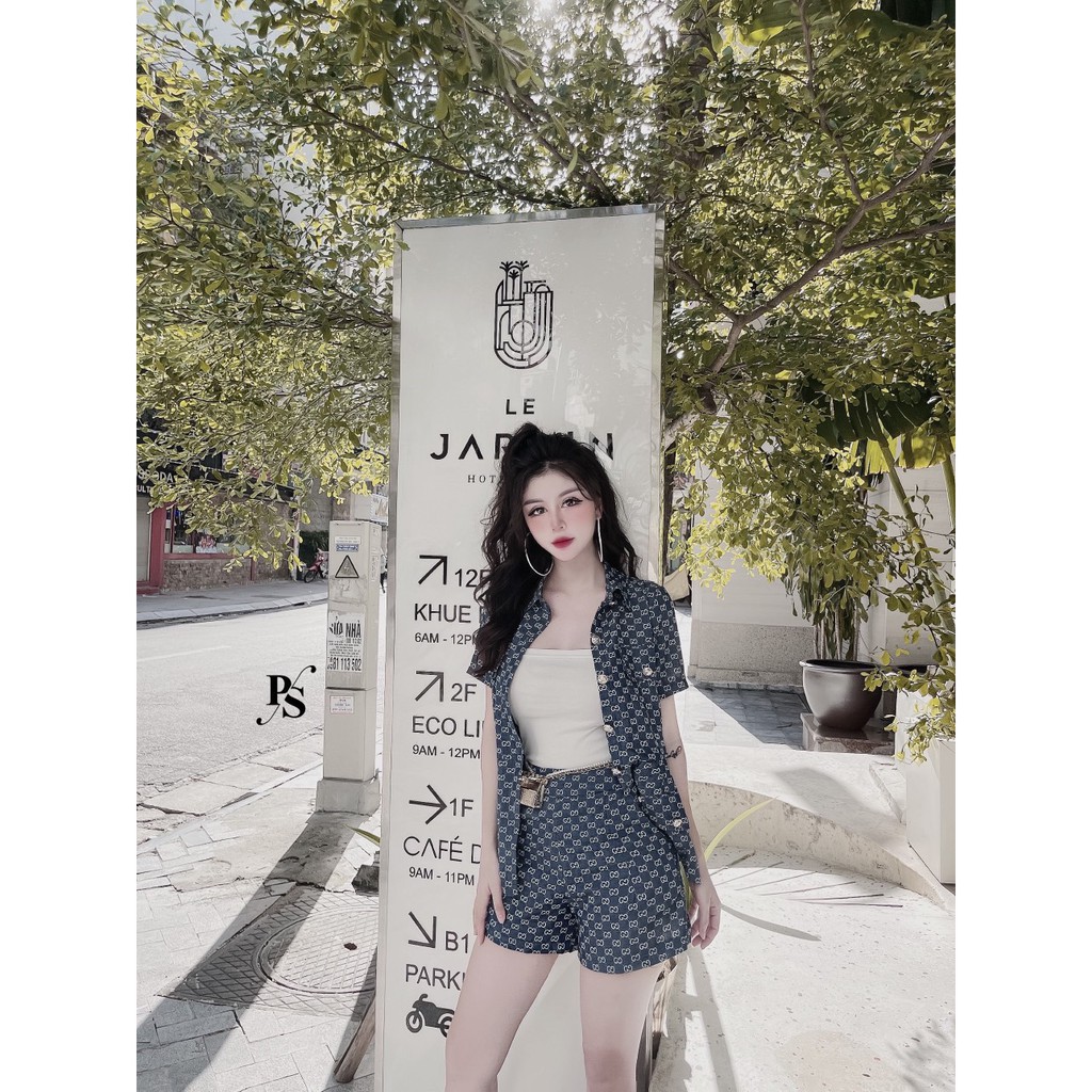 Set Sơ Mi Bò Cúc Đồng Nắp Túi Cao Cấp | BigBuy360 - bigbuy360.vn