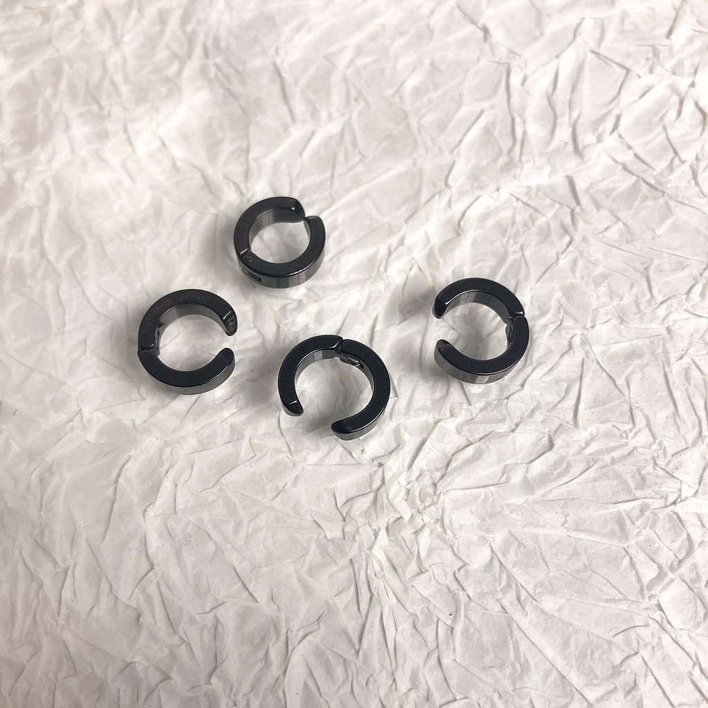 Khuyên tai tròn kẹp tai phong cách đường phố dành cho nam và nữ 23B178