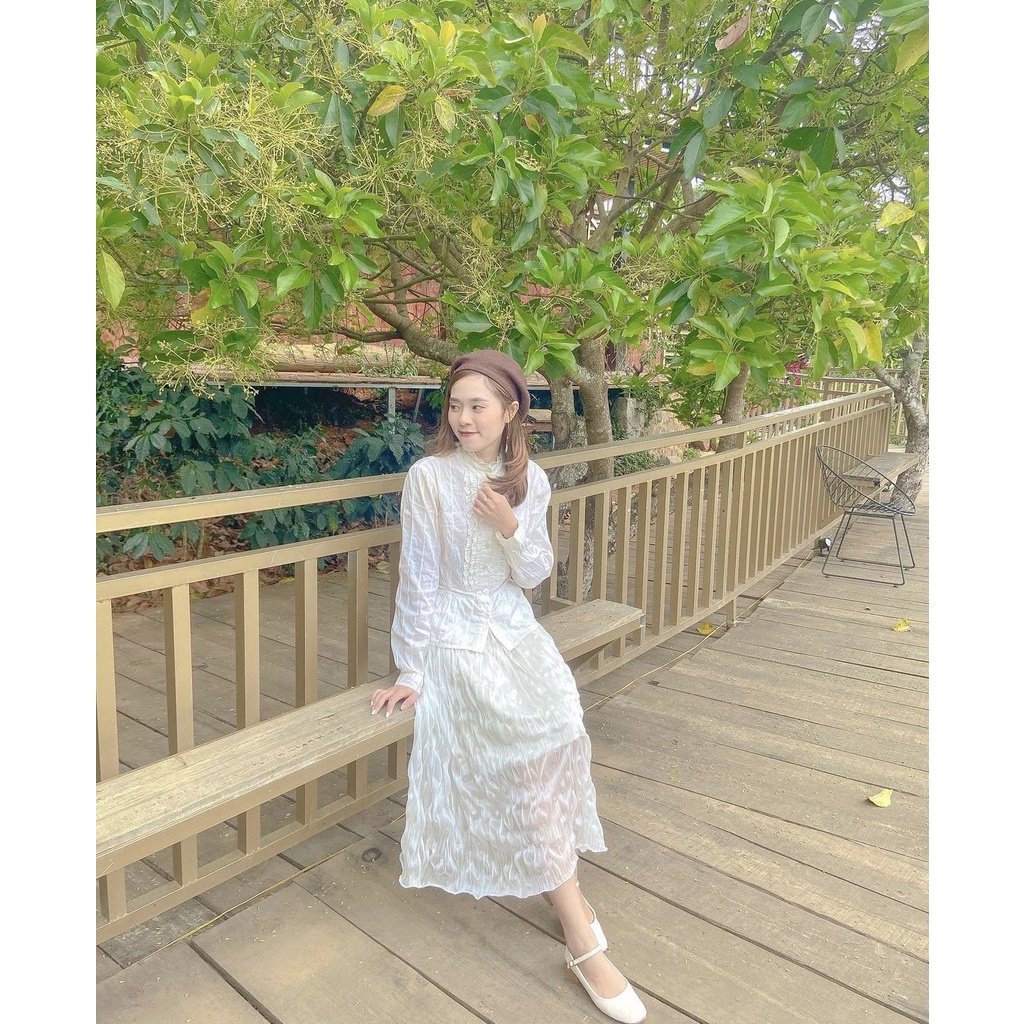 [ Quà tặng là chun buộc tóc ]  Chân váy nhún nhăn siêu xinh 2 lớp- Hàng chất lượng loại 1 | BigBuy360 - bigbuy360.vn