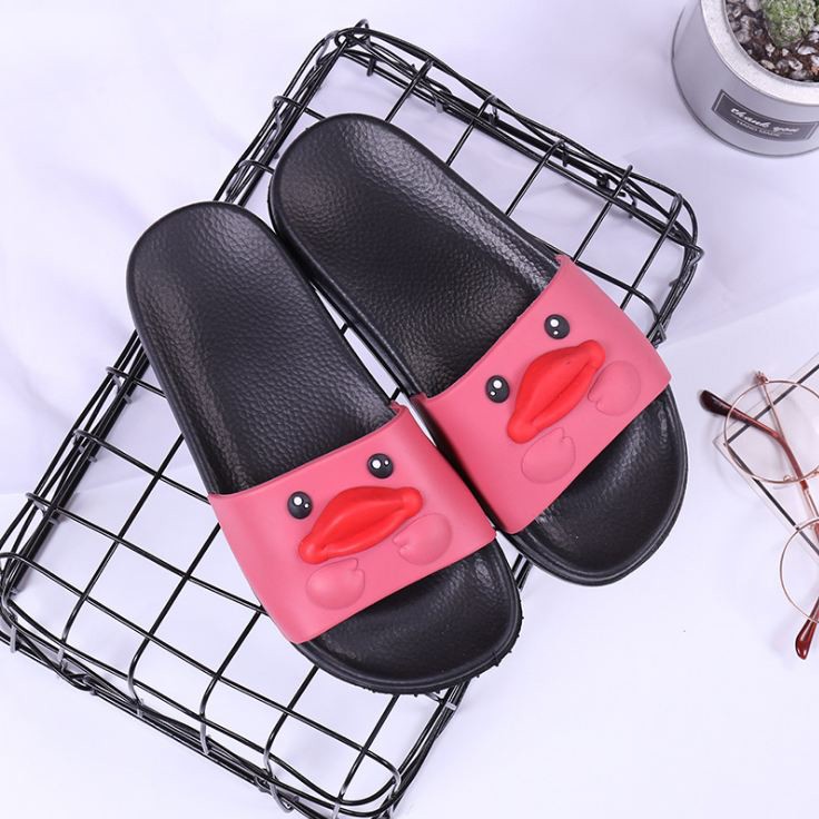 Dép đi trong nhà, dép quai ngang, dép nhựa cao su, dép nữ mỏ vịt 3d 1C03