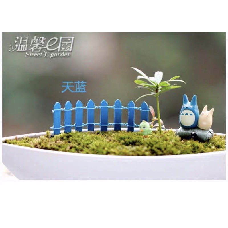 Hàng Rào Gỗ Mini | Phụ Kiện Trang Trí Tiểu Cảnh Terrarium, Sen Đá, Chậu Cây