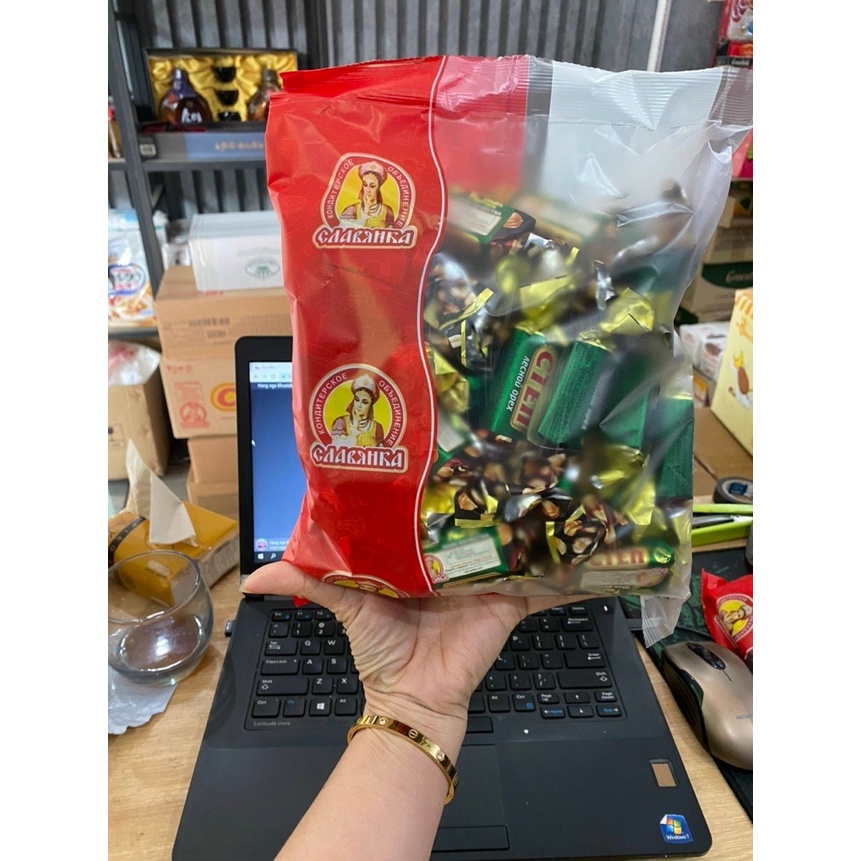 --- Kẹo CTEN sô cô la Nga, gói 500g Date tháng 8/2024