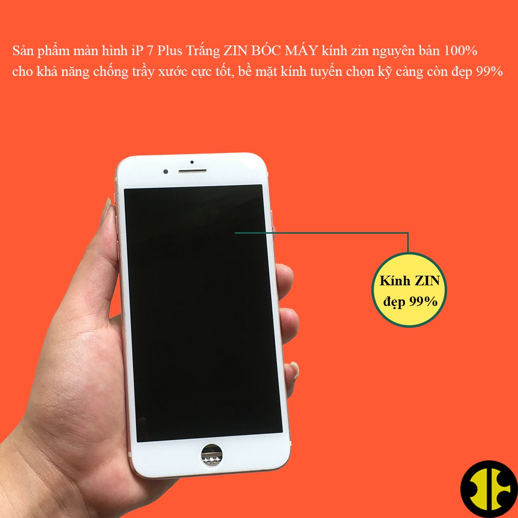 Màn hình dùng cho ĐT 7 Plus ZIN BÓC MÁY 100% hơi xước nhẹ đẹp 98%