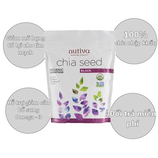 Hạt chia đen Nutiva nhập khẩu Mỹ túi 907g giúp giảm cân, bổ sung chất dinh dưỡng golovinshop