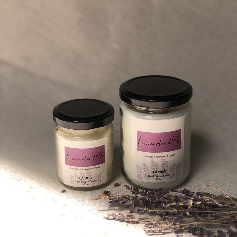 Nến thơm LÁ NHỎ Candle Handmade - Nhiều mùi hương - Cao cấp - Không khói - An toàn