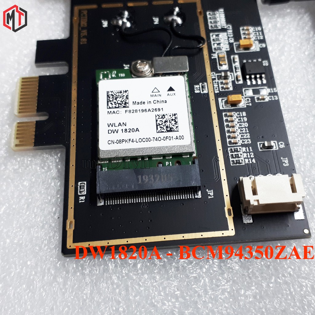 Card WiFi cho Máy bàn BCM94350 | BCM94352 | BCM94360 có Bluetooth / hỗ trợ MacOS - Hackintosh