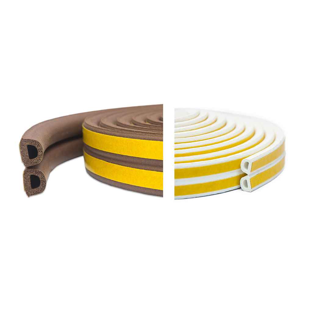 [Coco] Indoor Weather Stripping Window Seal Strip Doors Windows Soundproofing Weatherstrip Gap Blocker D Type