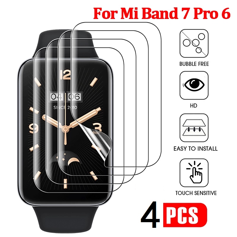 Miếng Dán Hydrogel Mềm Bảo Vệ Màn Hình Cong Cho Đồng Hồ Thông Minh Xiaomi Mi Band 7 Pro Mi Band 7pro