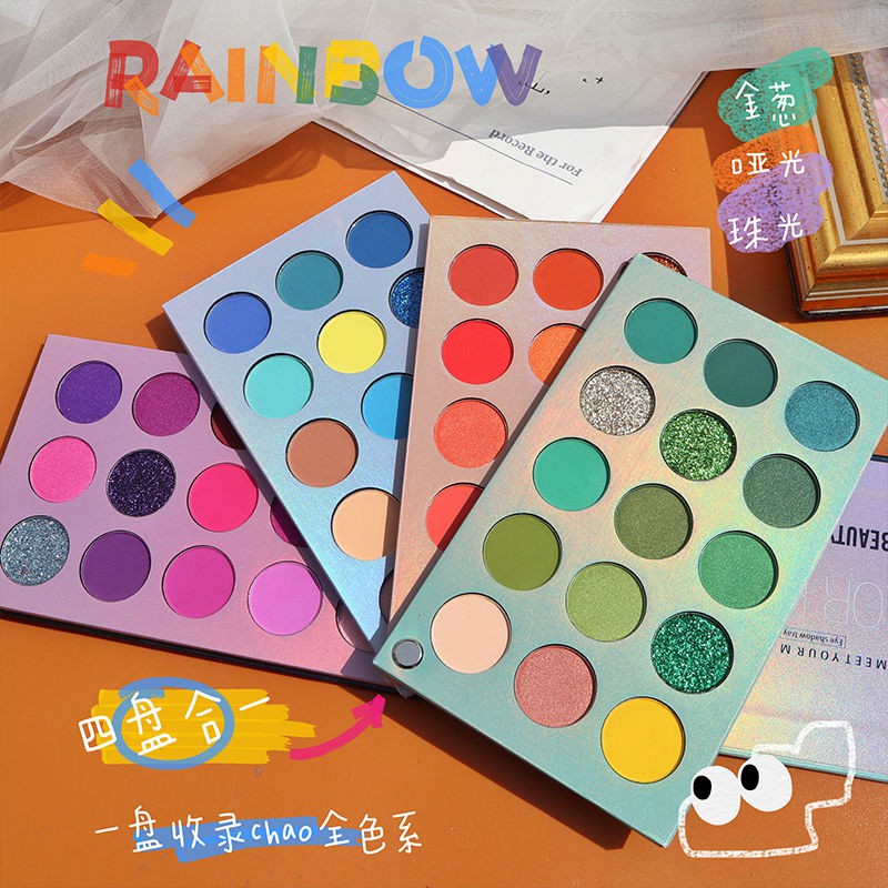 Bảng phấn mắt 60 màu nhũ ánh kim lấp lánh | BigBuy360 - bigbuy360.vn