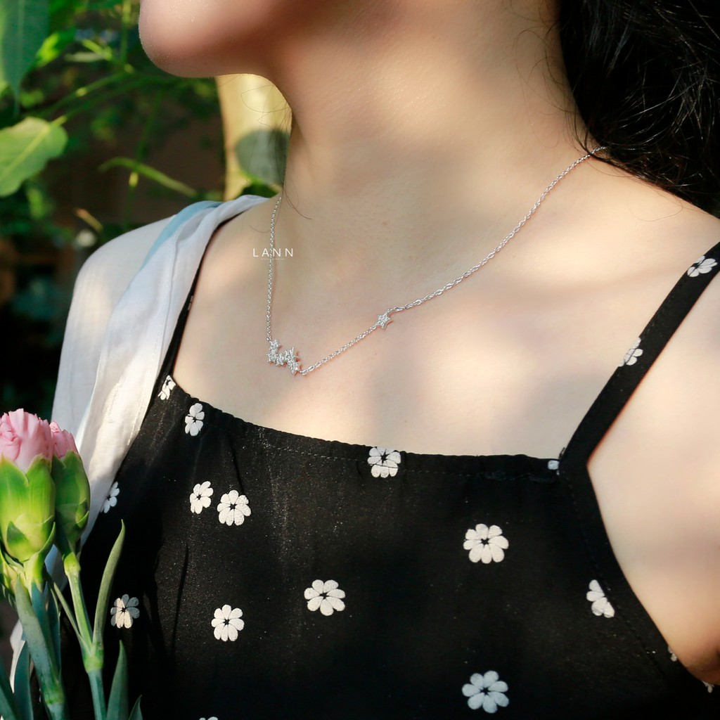 Vòng cổ mặt dải sao đá BẠC S925 LANN N079