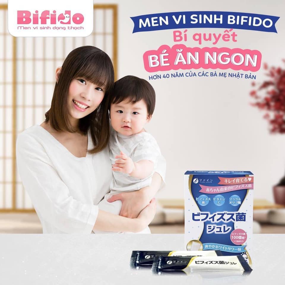 Men vi sinh bifido dạng thạch nhật bản hết táo bón bé ăn ngon, hộp 20 gói - ảnh sản phẩm 2