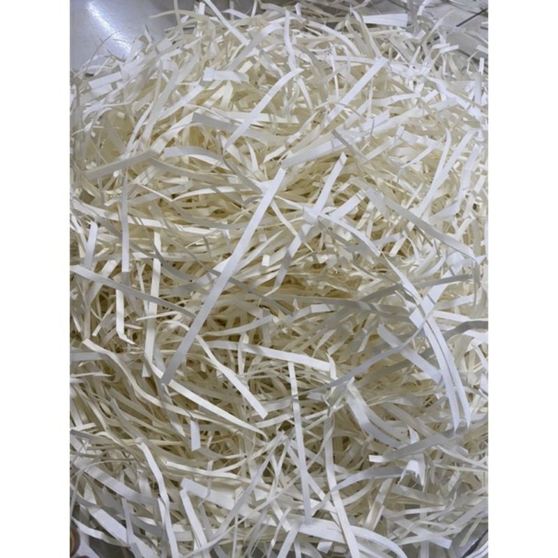 (20g-50g) Giấy rơm lót hộp quà màu trắng sữa - Tiệm mini