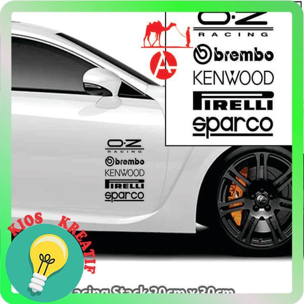 Mới Sticker Dán Trang Trí Xe Hơi Hình Oz / Brembo Kenwood