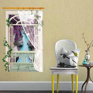 Decal dán tường của sổ lãng mạn tím sk9022a zooyoo