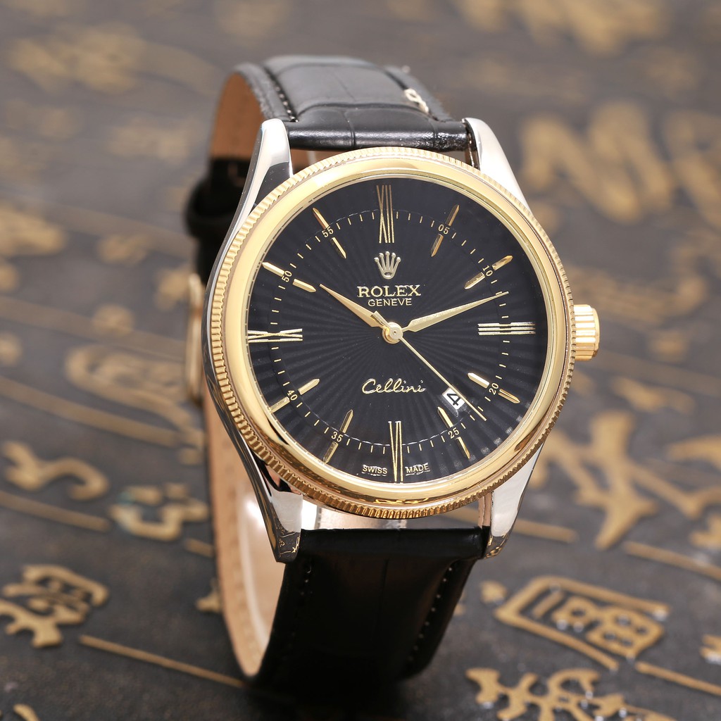 Đồng hồ nam RL máy pin mặt tròn dây da cao cấp có bảo hành DH507   shop106 | BigBuy360 - bigbuy360.vn