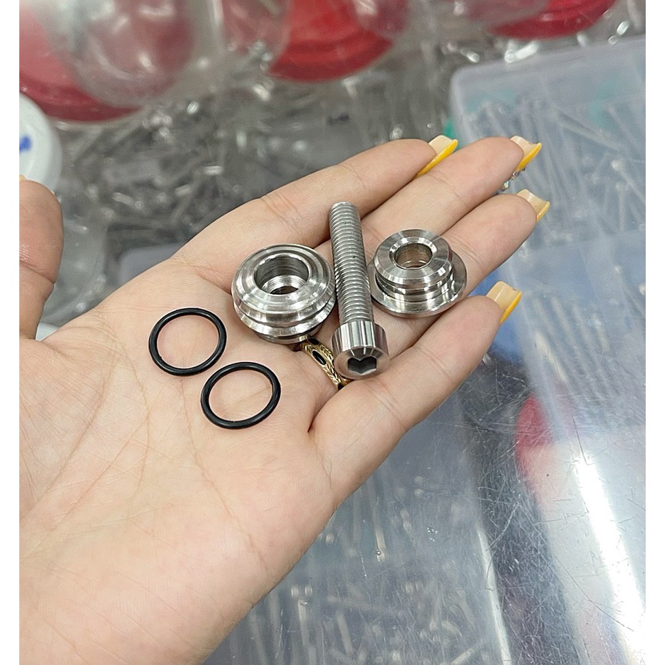 Khâu ốc Inox 304, treo pô gắn xe máy fu, wave..