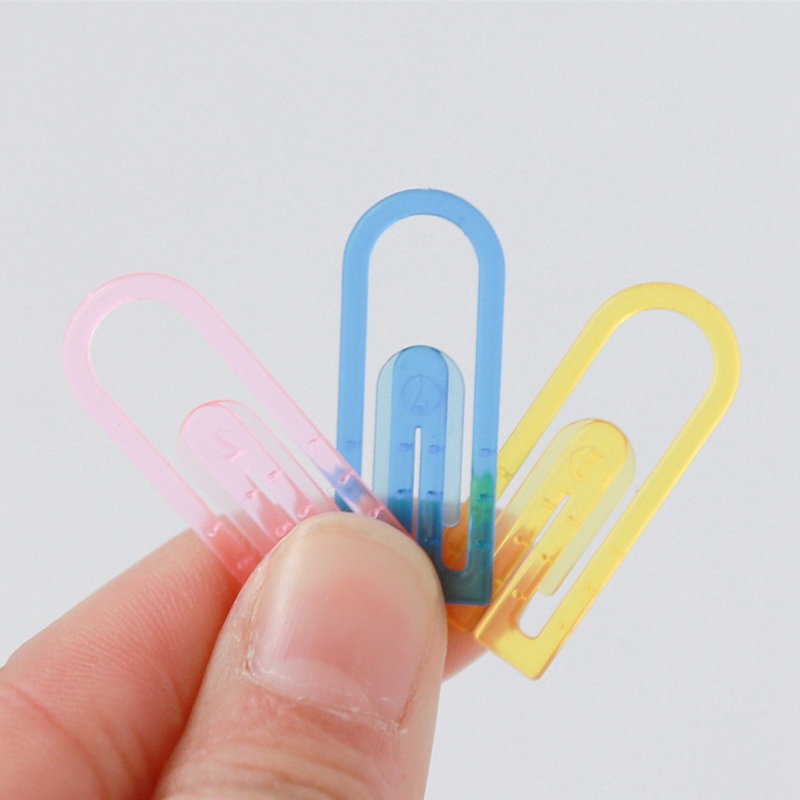 Set 60 Kẹp Giấy Mini Bằng Nhựa ABS Linh Hoạt Không Dễ Bị Hỏng