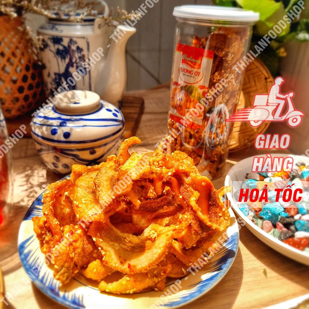Ba Rọi Cháy Tỏi Ớt  Lon 250Gram &amp; Túi 1KG