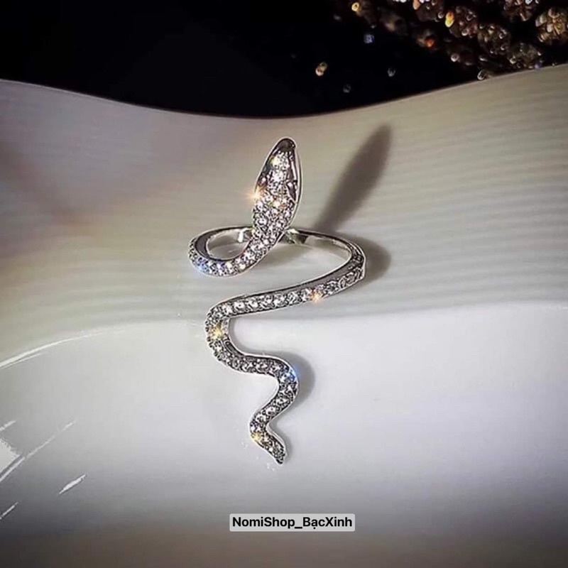 Nhẫn rắn freesize, thiết kế tinh tế, sang choảnh nhẹ nhàng Mainomi Shop Bạc Xinh