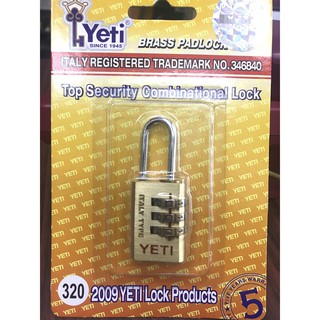 Ổ Khoá số vali số chọn YETI thau chính hãng 320 3 vòng số