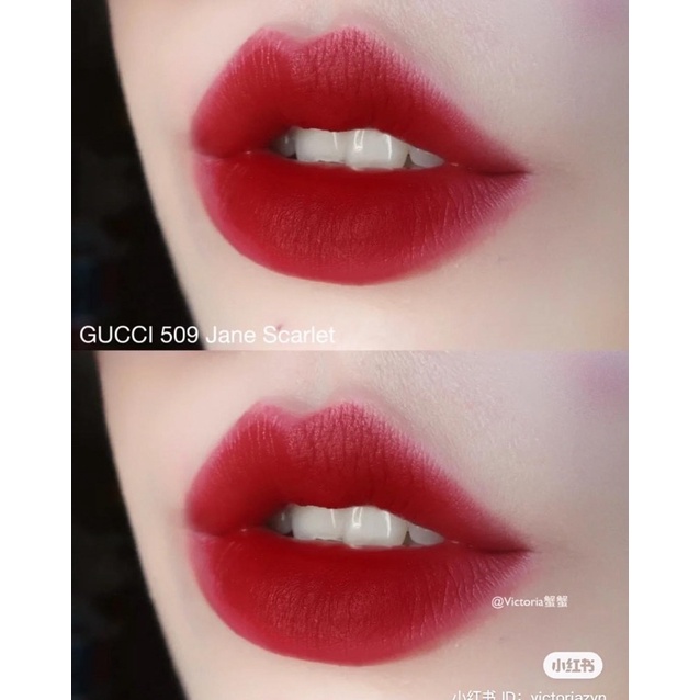 Son Gucci 509 Janie Scarlet - Đỏ Nhung