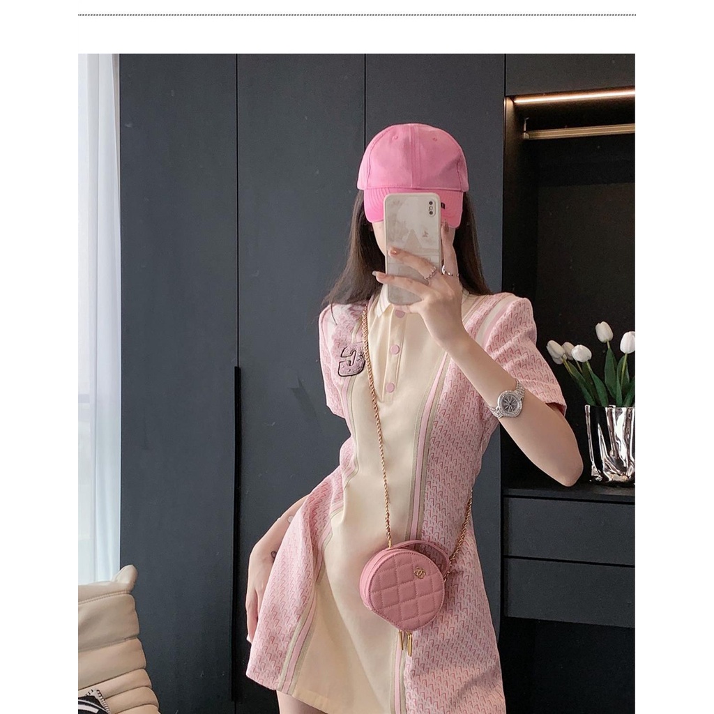 &quot;Original&quot; French Polo dress women's 2022 summer new chic senior sweet waist dress