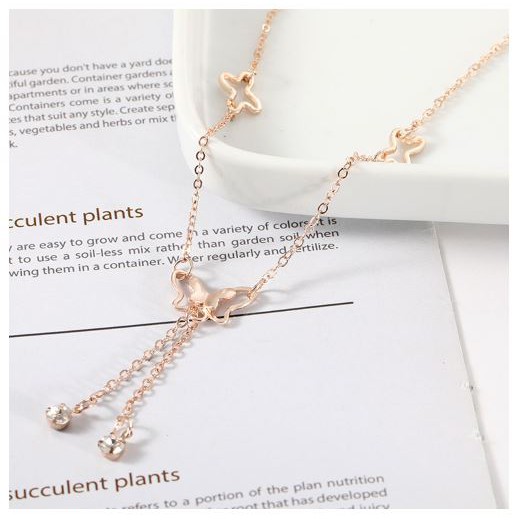 Lắc chân Hàn Quốc hình con bướm mạ bạc đáng yêu | BigBuy360 - bigbuy360.vn