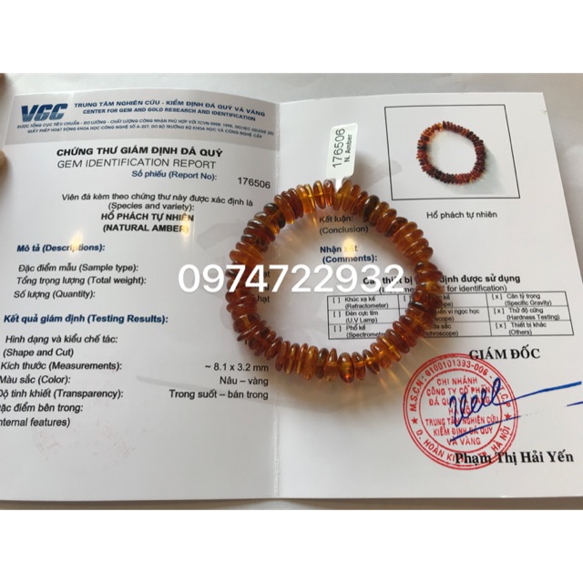 Vòng hổ phách cho mẹ