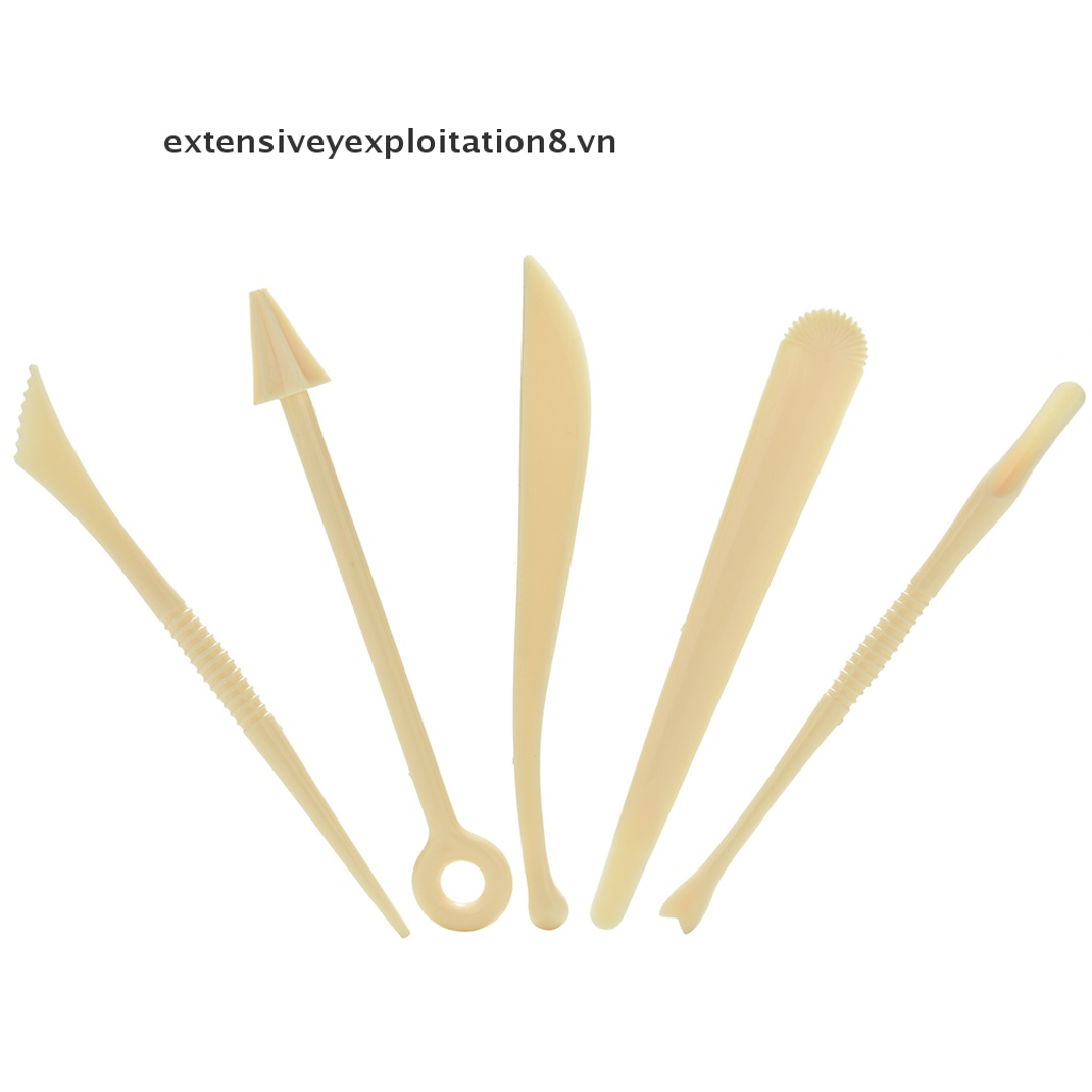 1 Bộ 5 Dụng Cụ Tạo Hình Đất Sét Bằng Nhựa Polyform