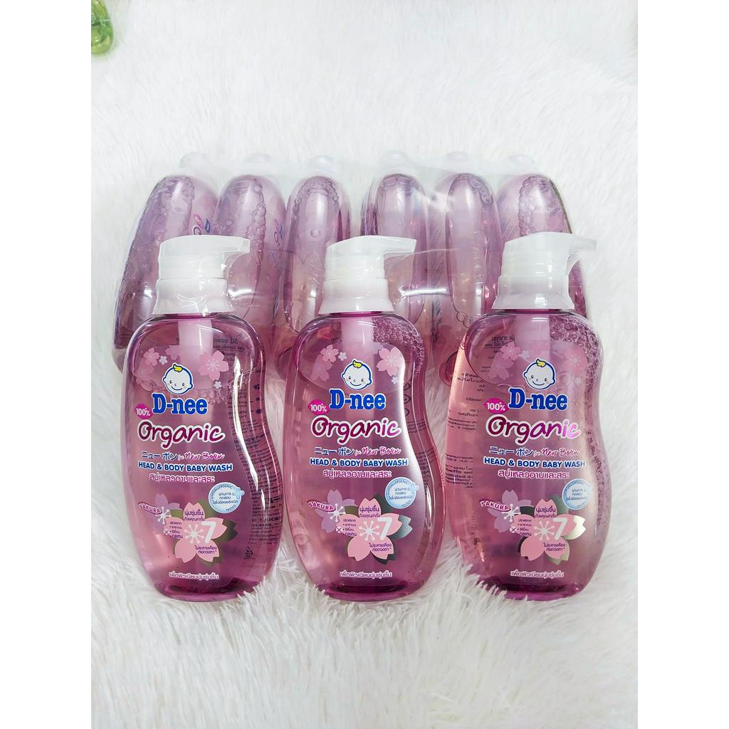 Sữa tắm gội cho bé, cho trẻ sơ sinh, tắm gội 2 trong 1, dnee organic,Thái Lan  380ml.