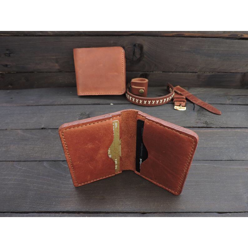 Ví Card Da Bò Ví Đựng Thẻ Nam Da Thật Handmade Libira Leather – Đồ Da Thủ Công Làm Theo Yêu Cầu