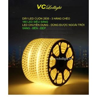 Cuộn dây led 2835 kèm 8 nguồn
