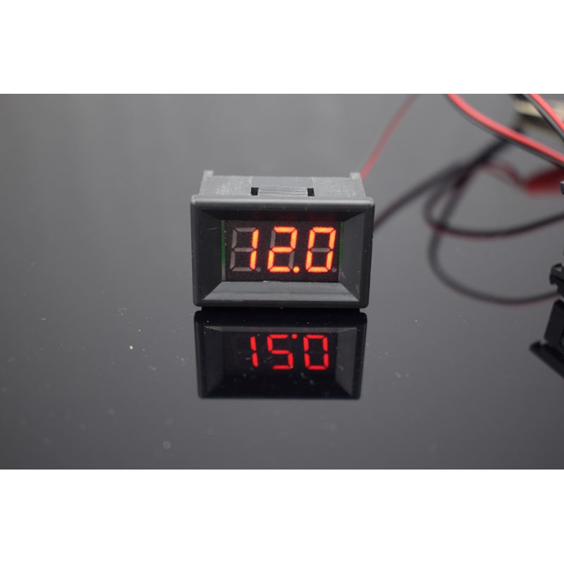 Đồng hồ đo điện áp,vôn kế LED 4.5-30V (đỏ)