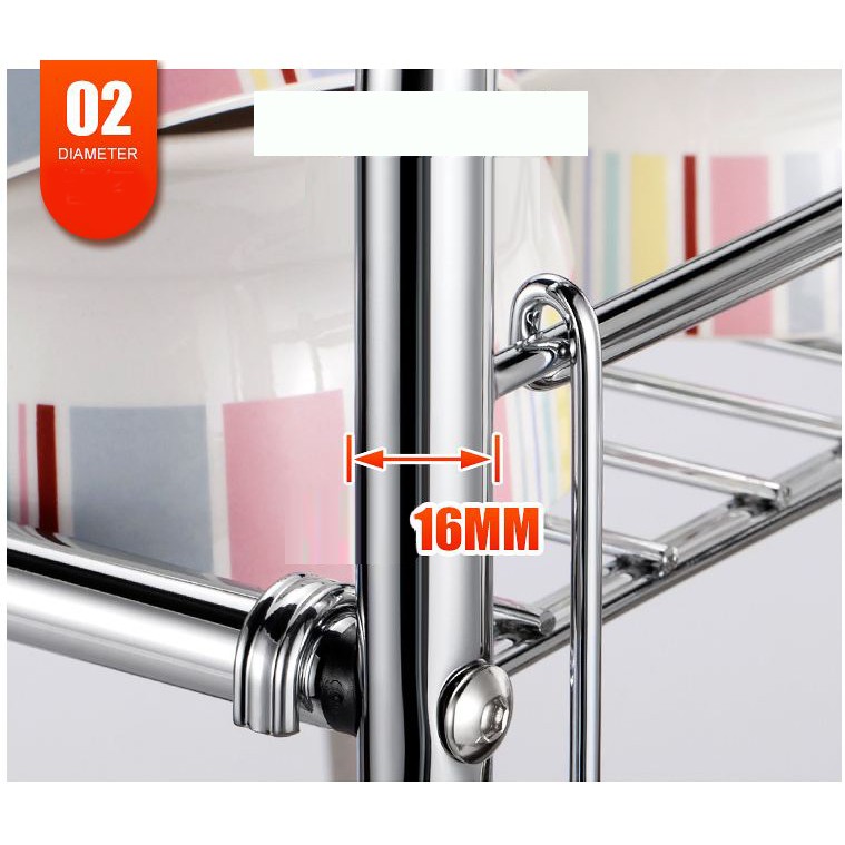 SP0386 Giá úp chén bát inox - Giá để bát đĩa phía trên chậu rửa - Kệ để bát đĩa inox phía trên chậu rửa 60cm