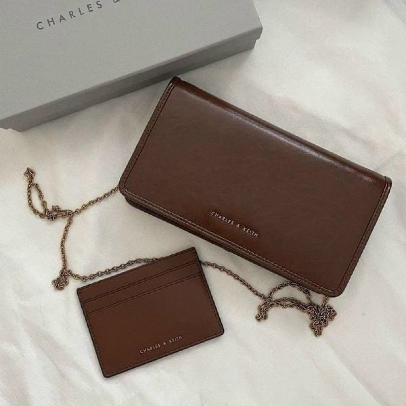 Túi kèm ví da lì size 18cm có kèm hộp