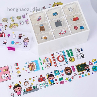 Miếng Dán Trang Trí Laptop/Vali/Laptop Họa Tiết Hoạt Hình Cô Gái Xinh Xắn Chống Thấm Nước