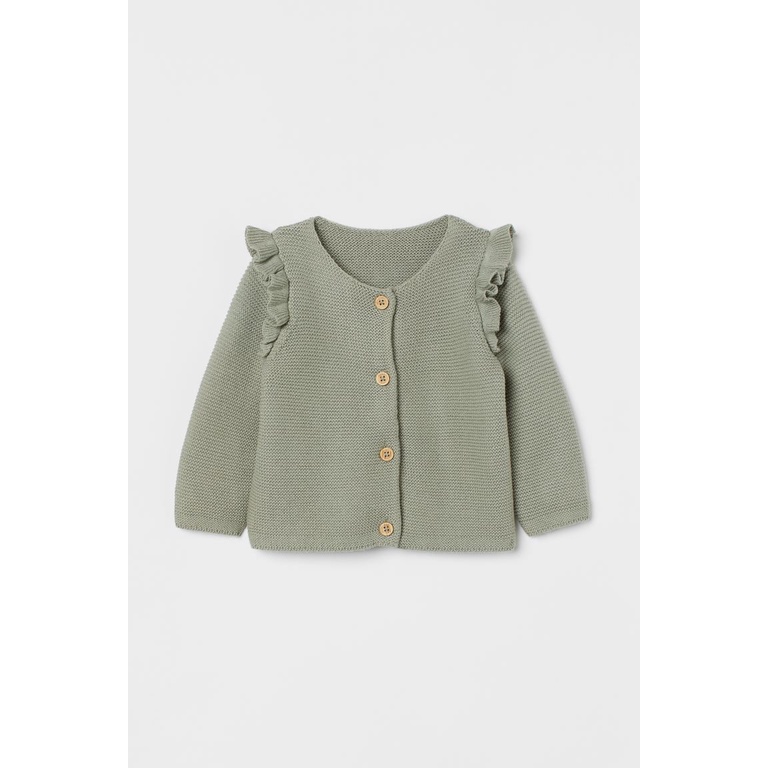 Áo cardigan xanh bé gái HM
