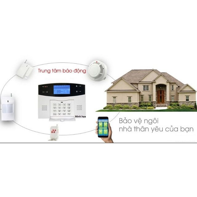 Trung tâm báo cháy, báo động không dây cao cấp dùng SIM